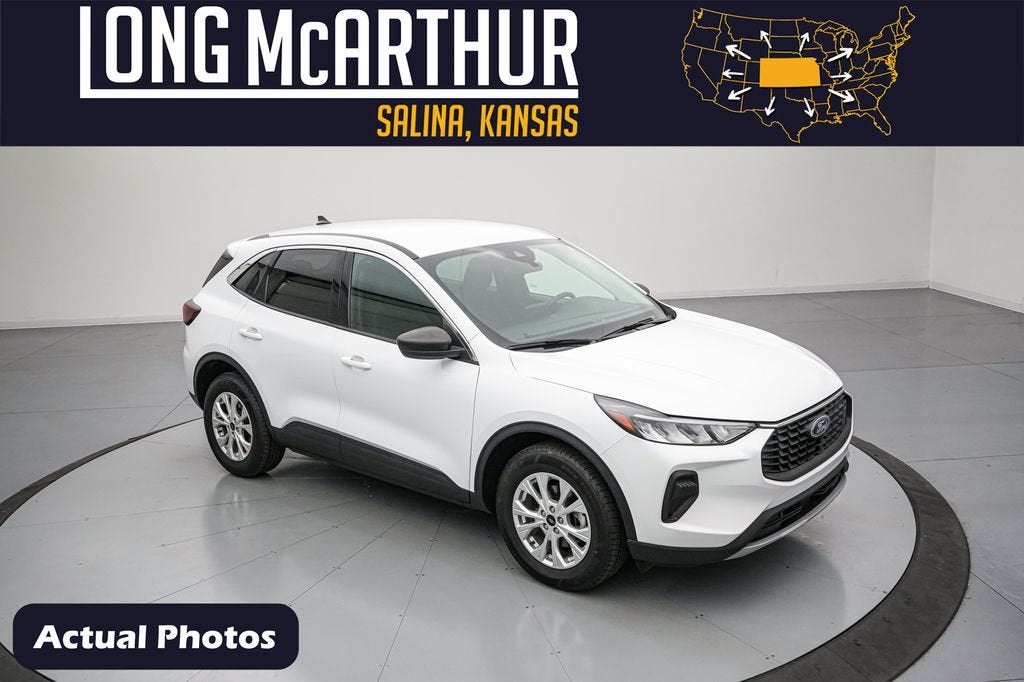 2023 Ford Escape Active in Oxford White — front three-quarter view