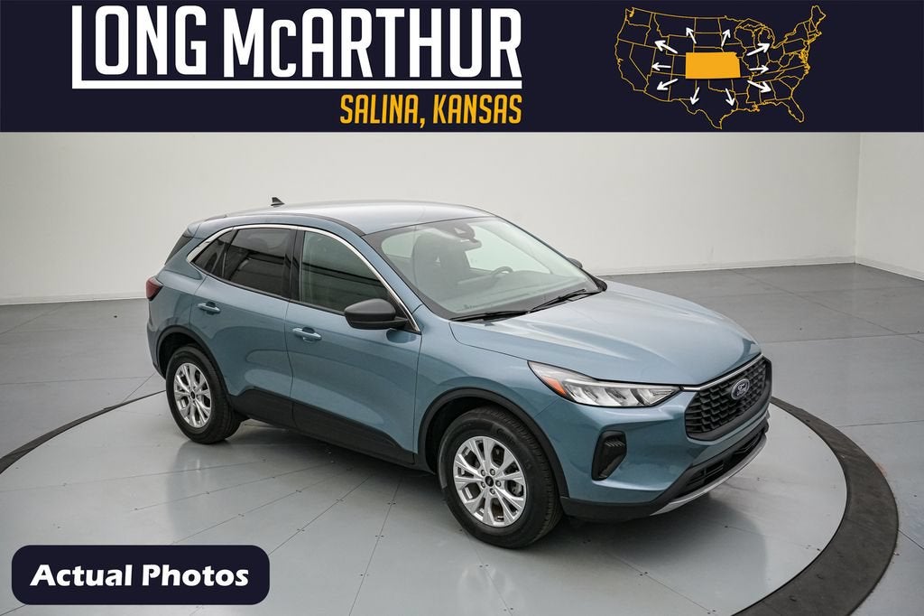 2024 Ford Escape Active in Vapor Blue Metallic — front three-quarter view