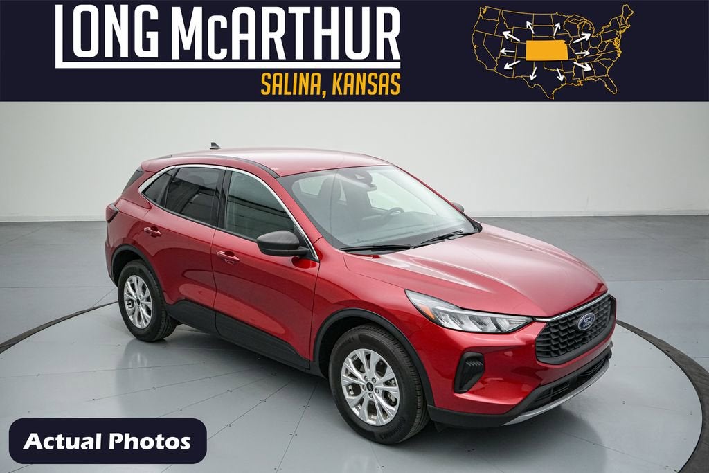 2023 Ford Escape Active in Red Metallic — front three-quarter view