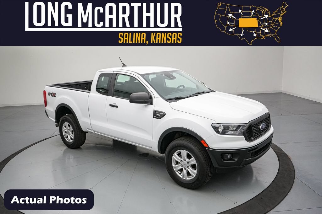 2023 Ford Ranger XL in Oxford White — front three-quarter view