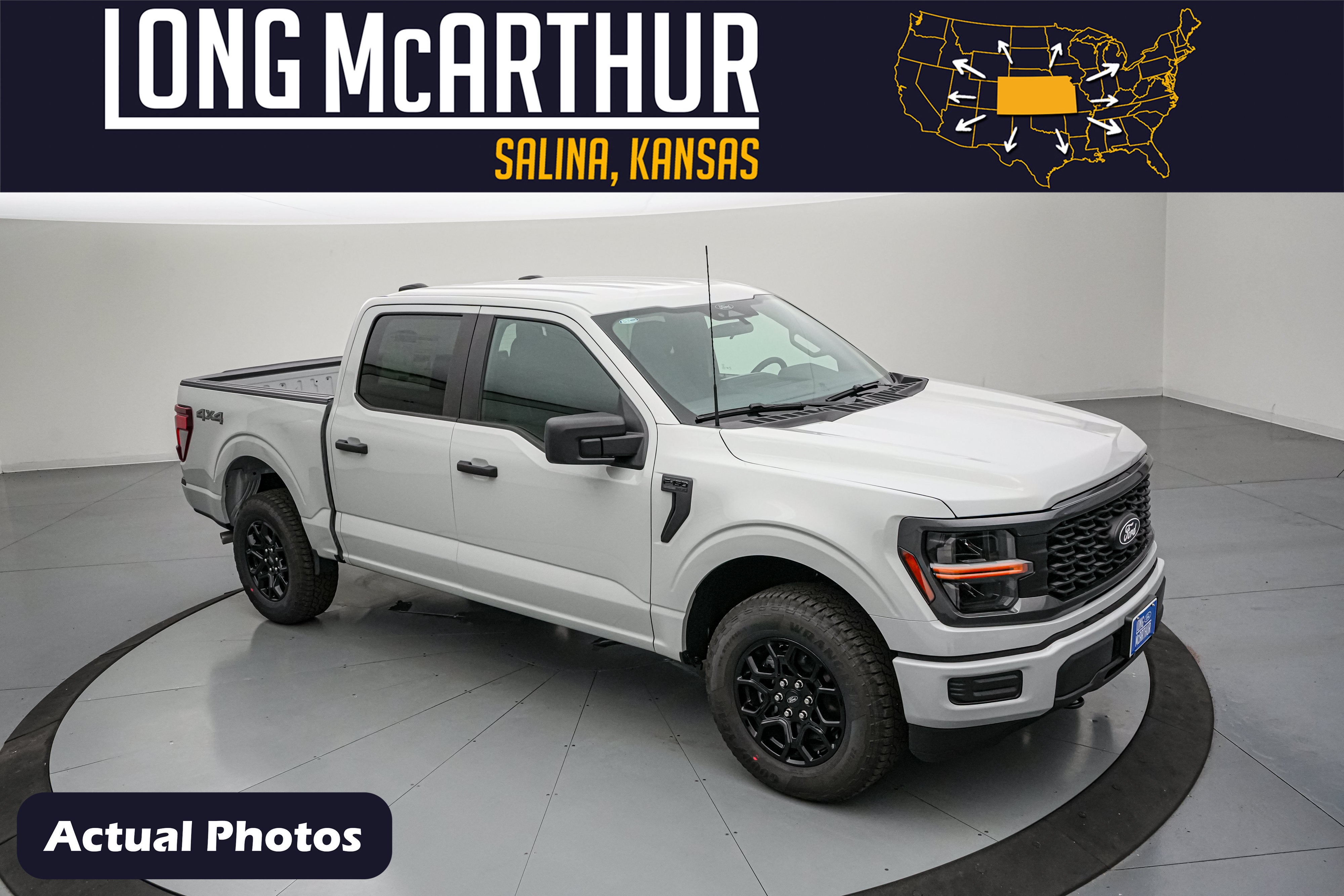 2026 Ford F-150 STX in Avalanche — front three-quarter view