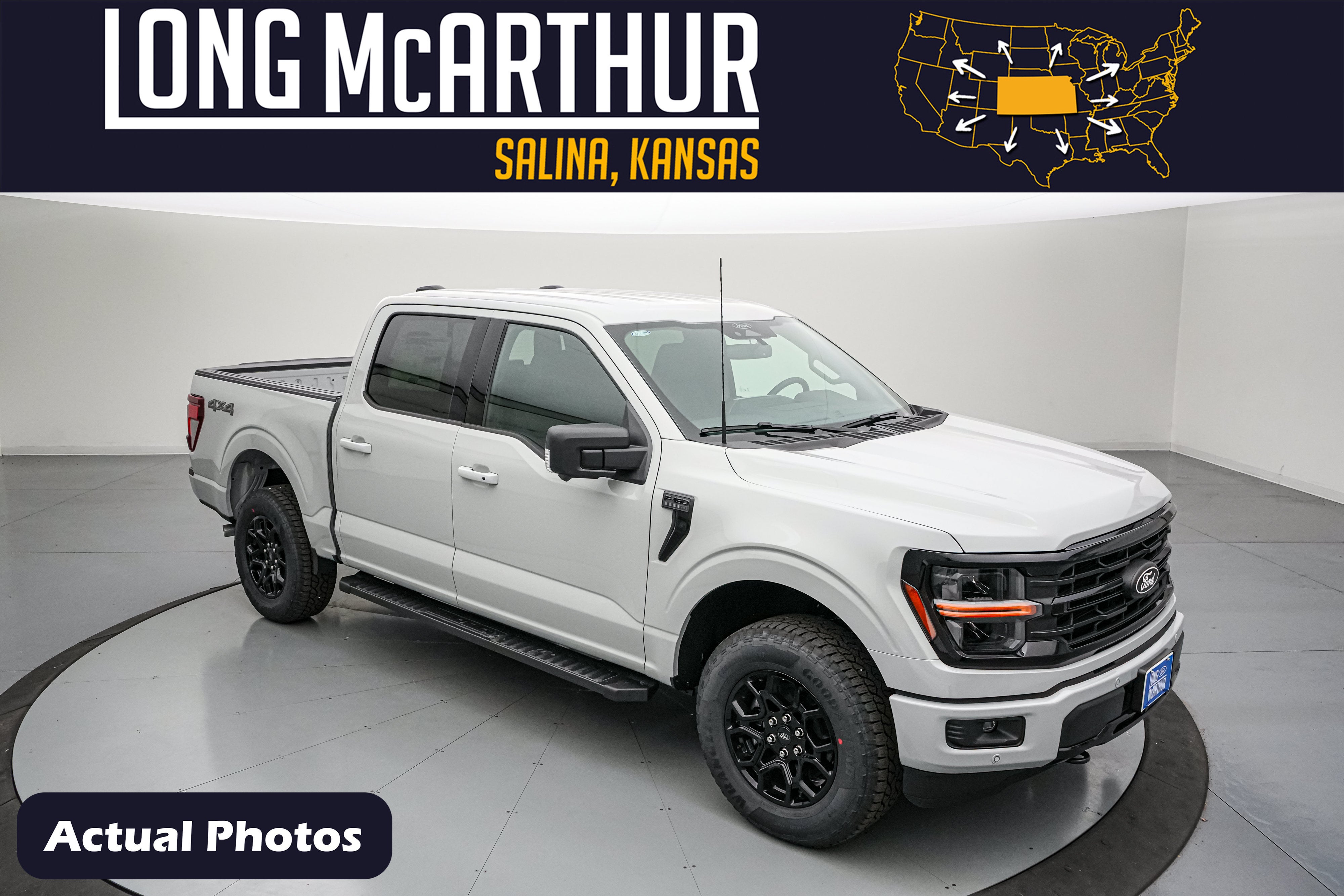 2026 Ford F-150 XLT in Avalanche — front three-quarter view