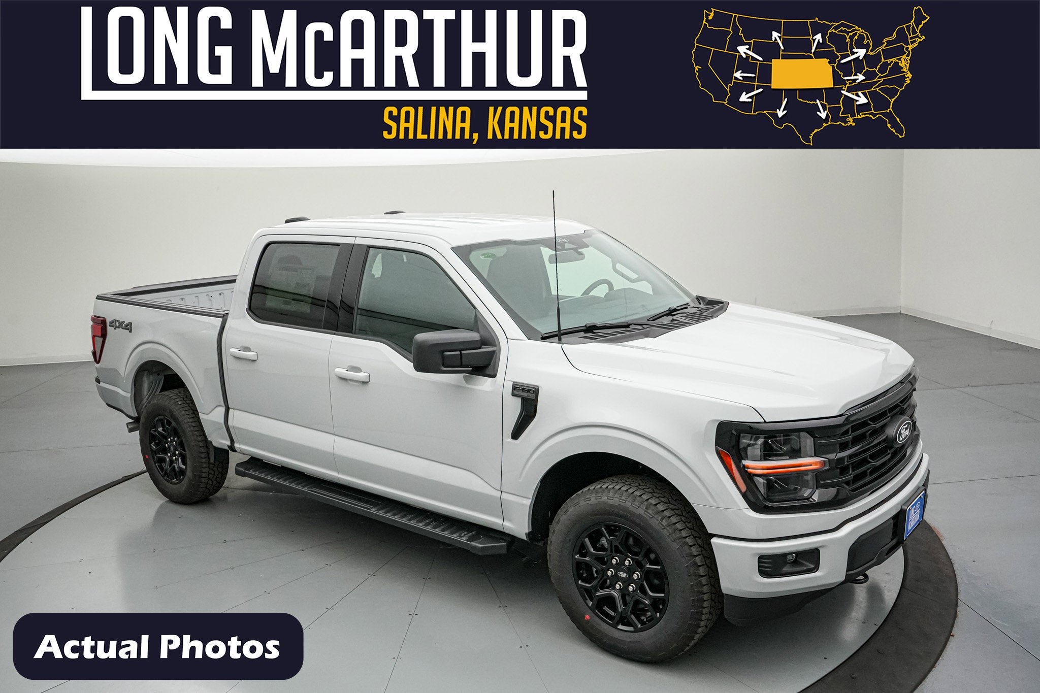 2026 Ford F-150 XLT in Avalanche — front three-quarter view