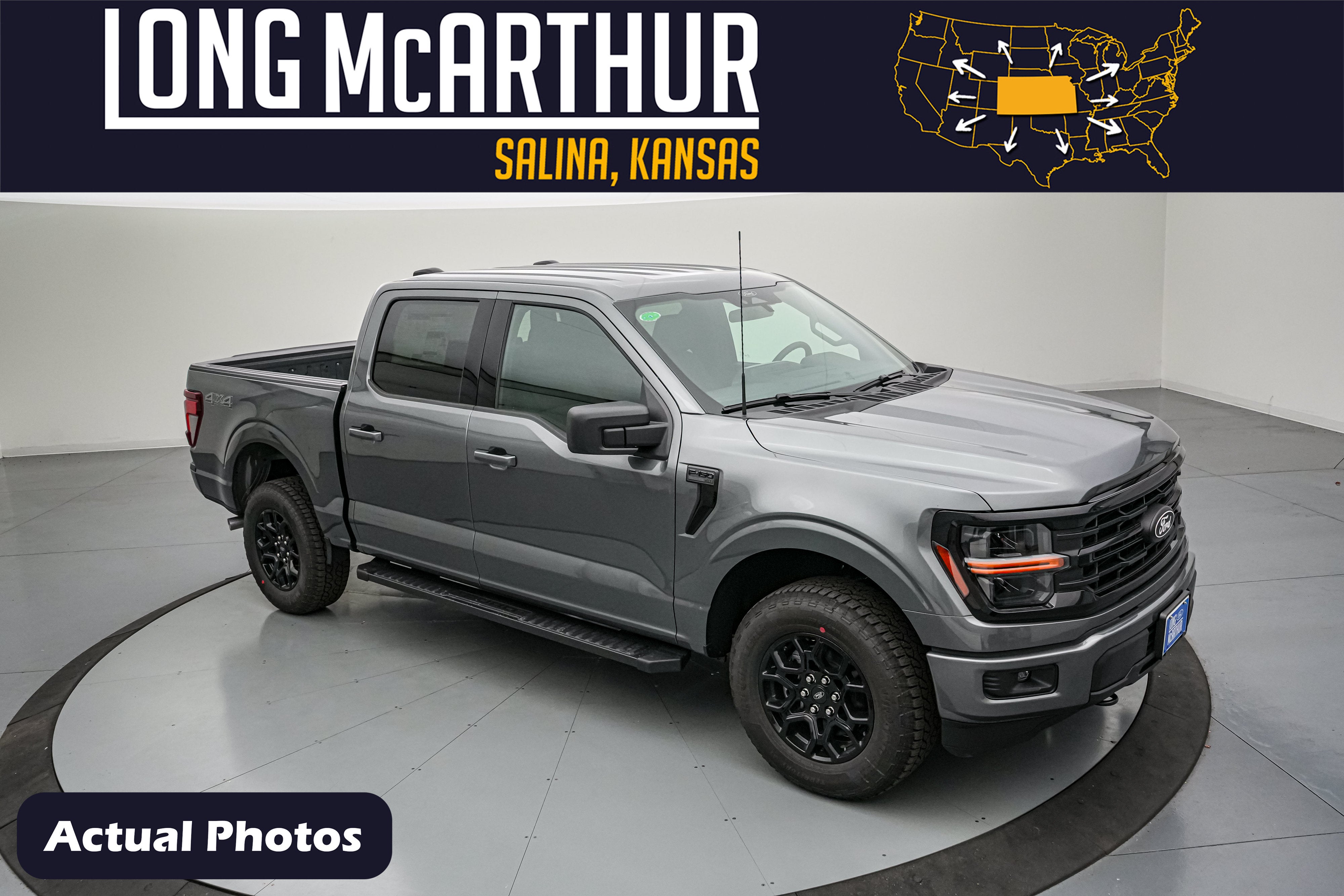 2026 Ford F-150 XLT in Carbonized Gray Metallic — front three-quarter view