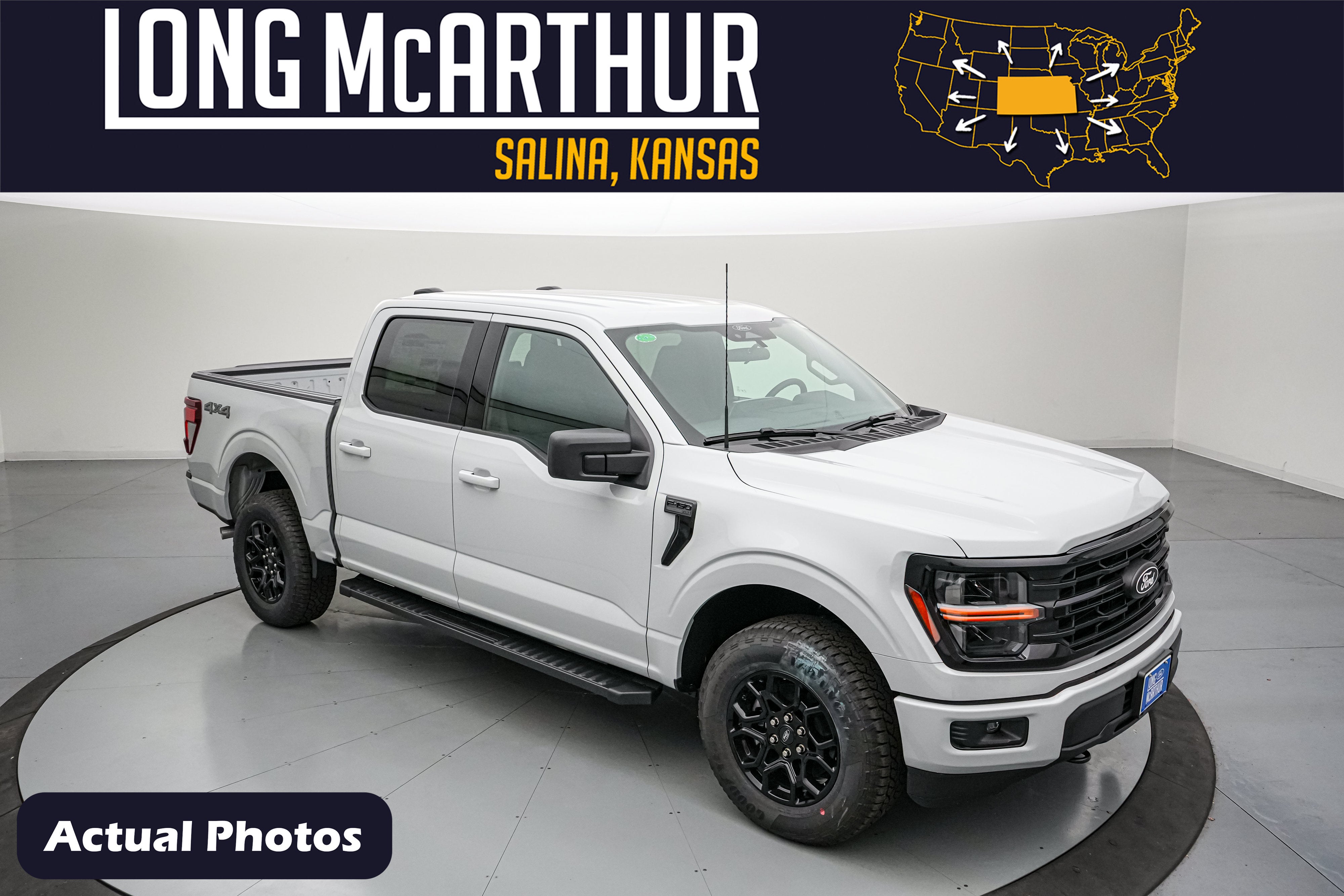 2026 Ford F-150 XLT in Avalanche — front three-quarter view