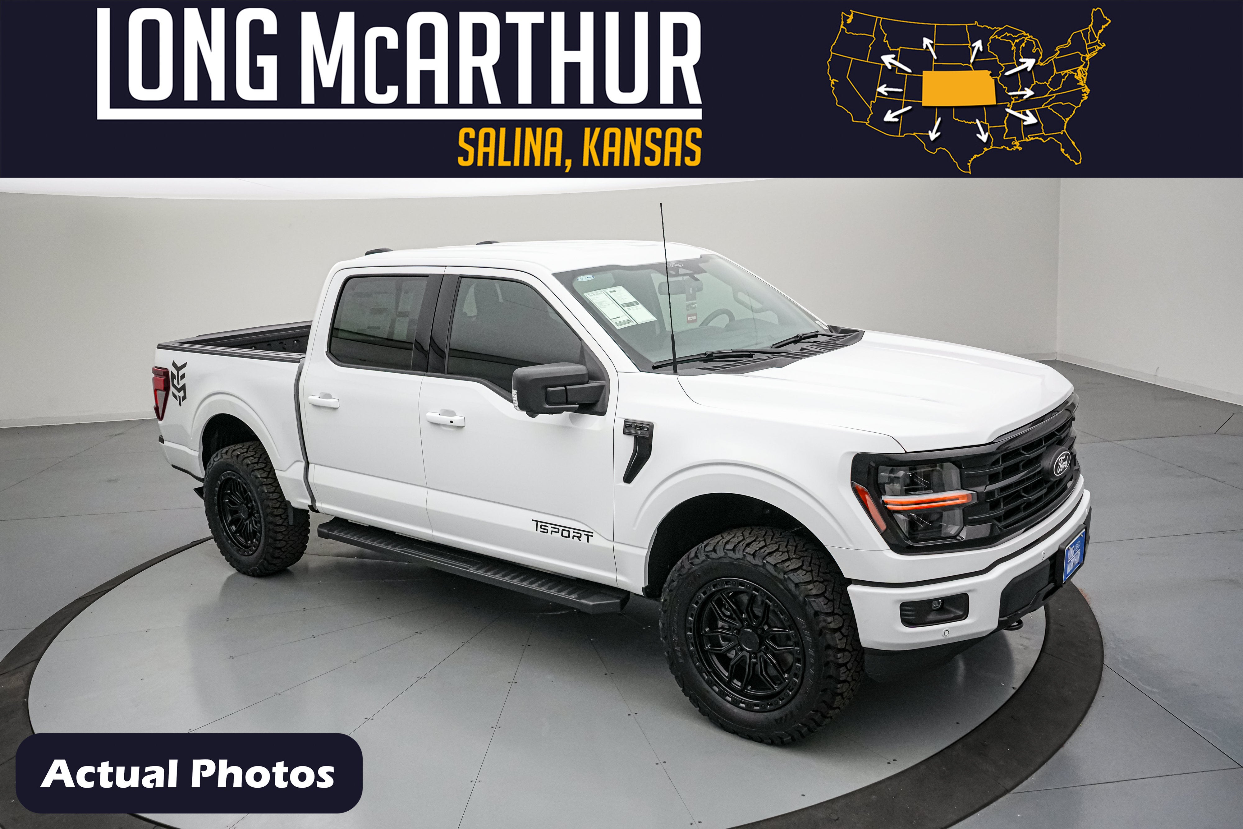 2026 Ford F-150 Timberline Sportsman SC in Oxford White — front three-quarter view