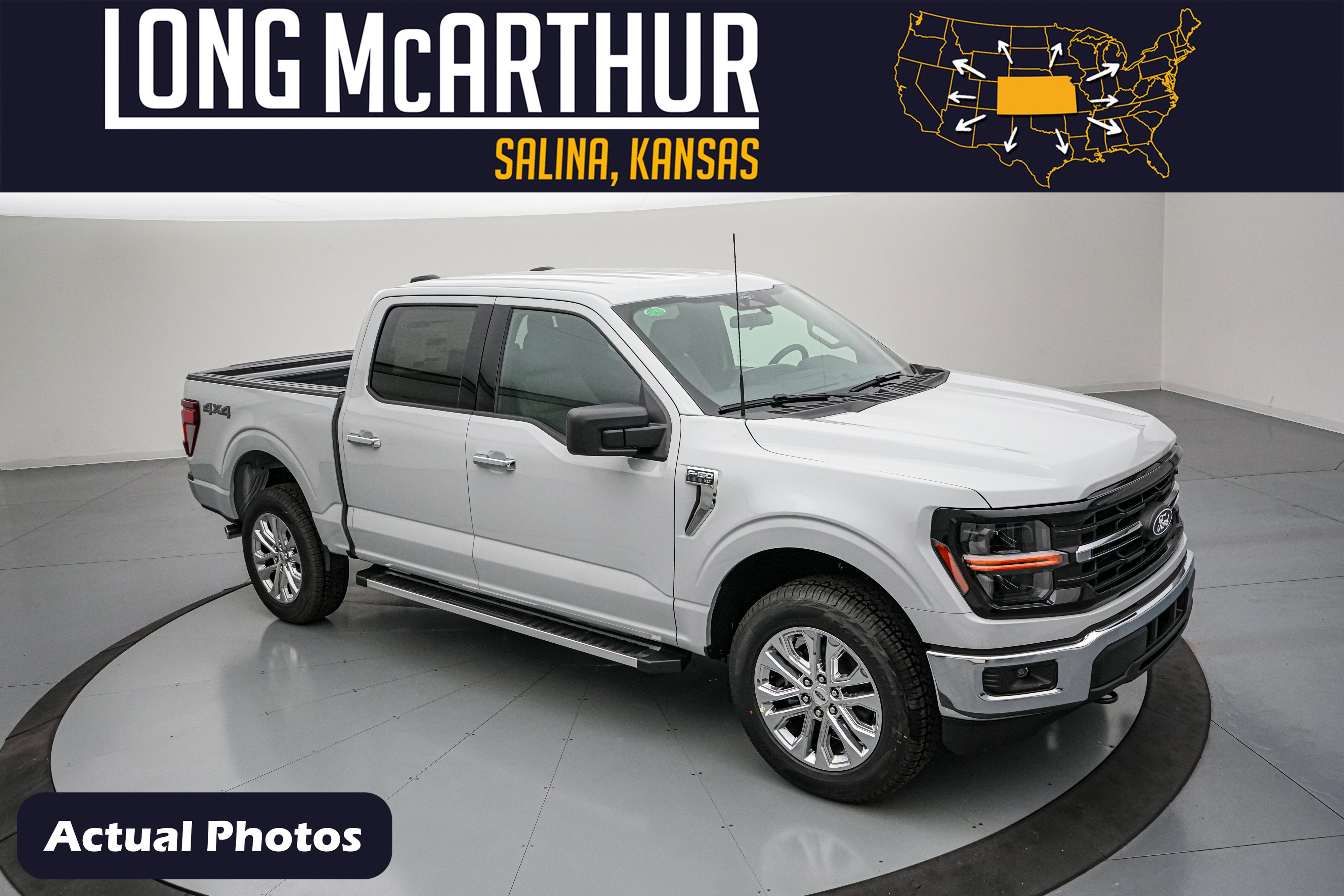 2026 Ford F-150 XLT in Avalanche — front three-quarter view