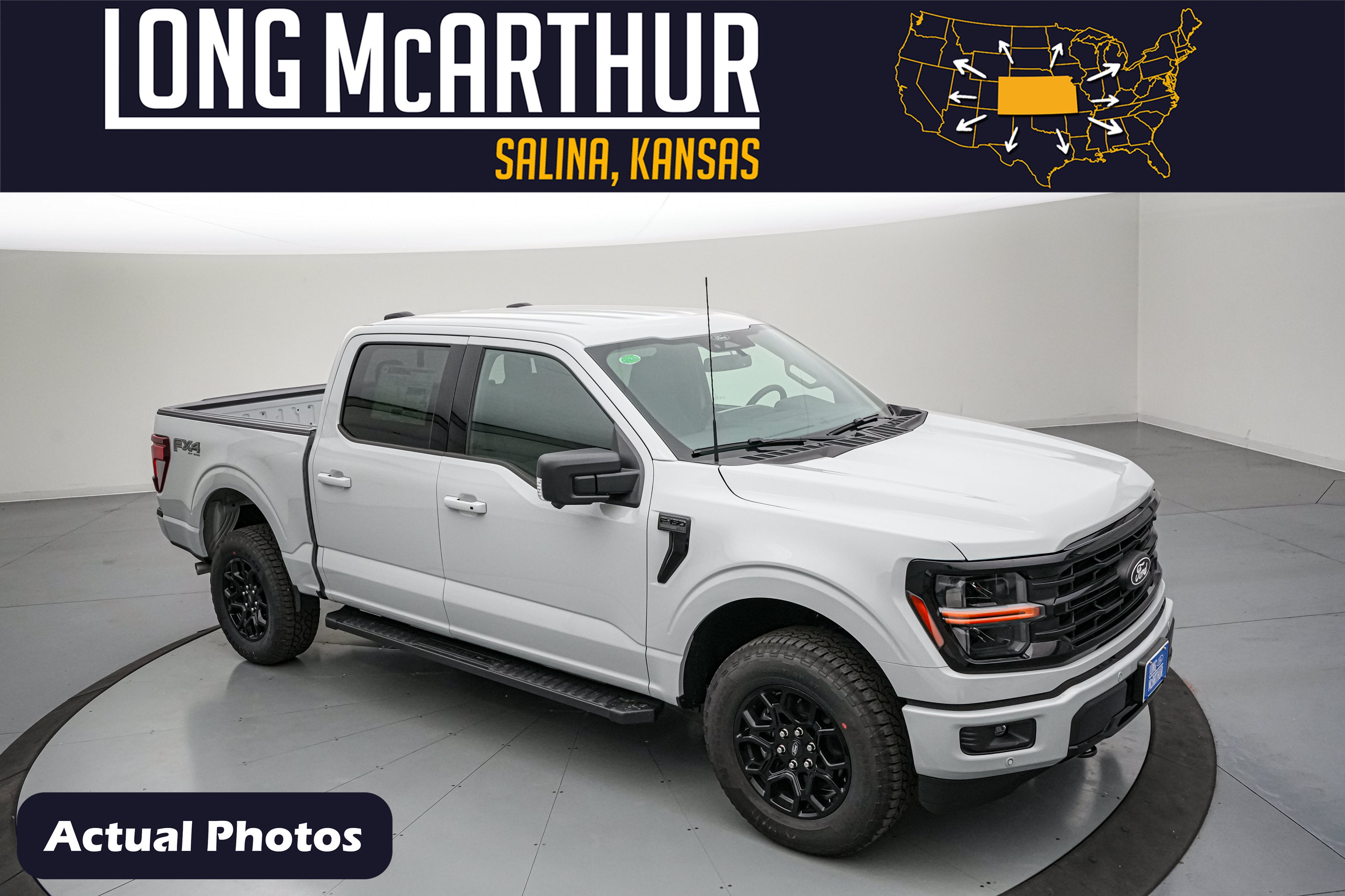 2026 Ford F-150 XLT in Avalanche — front three-quarter view
