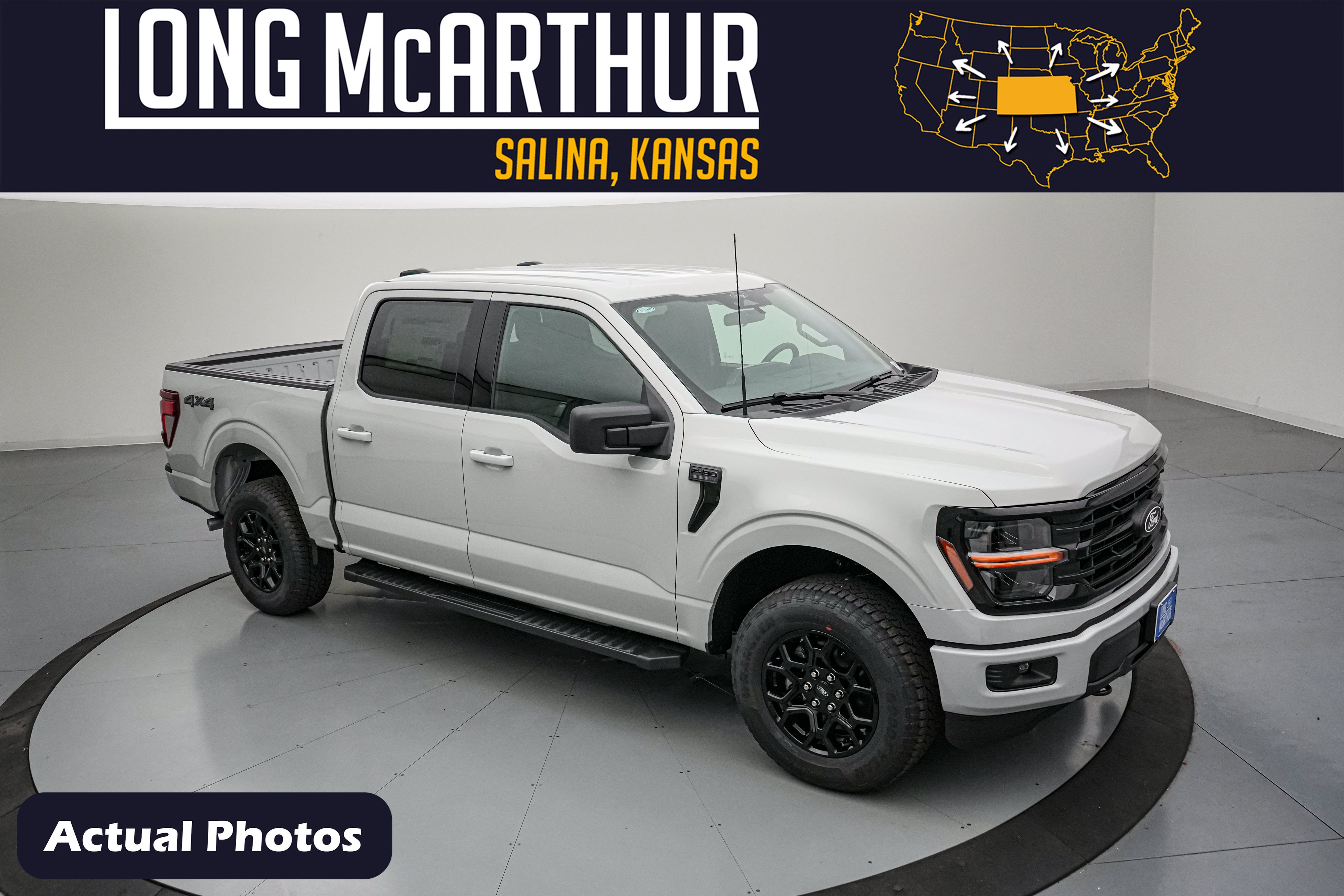 2026 Ford F-150 XLT in Avalanche — front three-quarter view