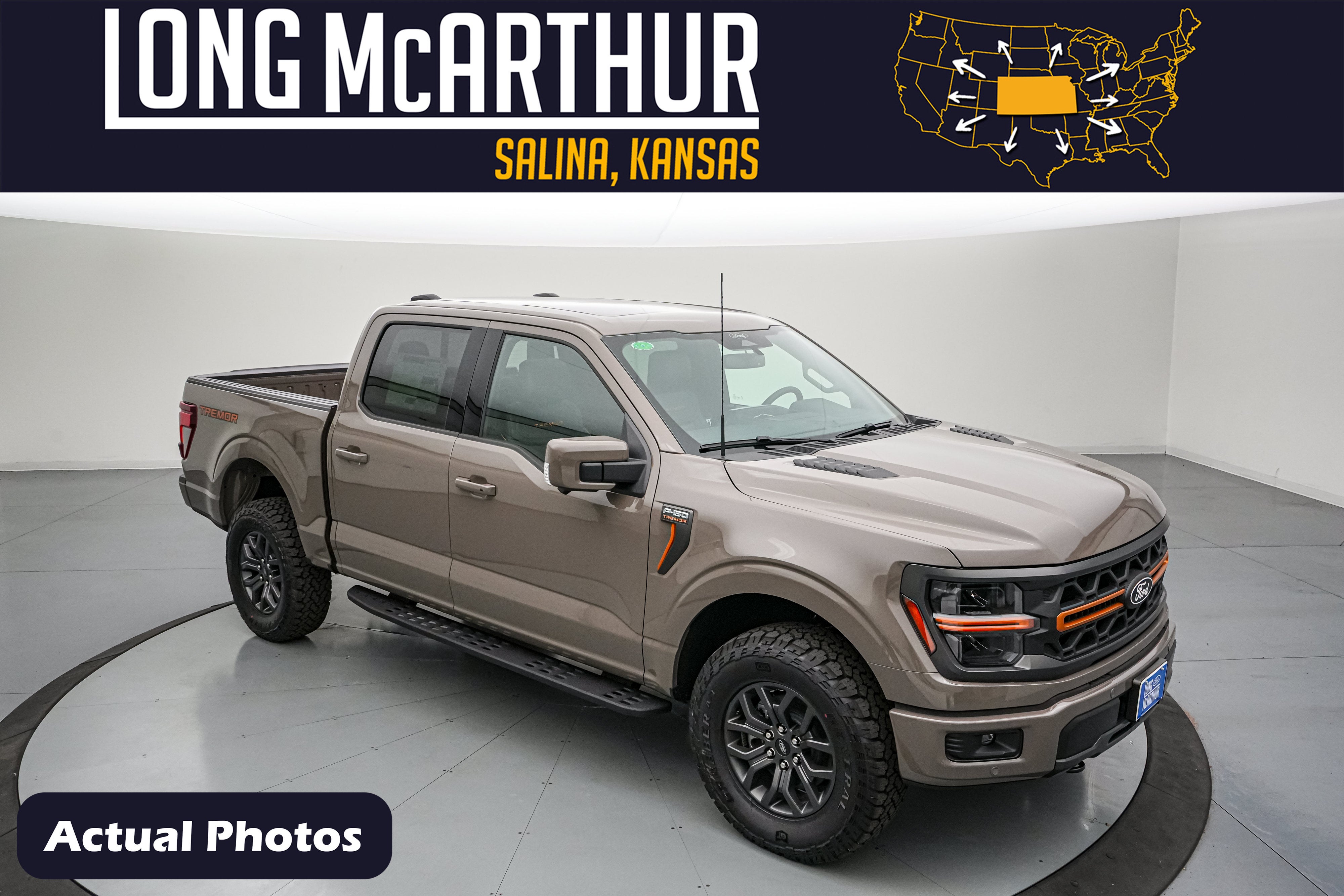2026 Ford F-150 Tremor in Marsh Gray — front three-quarter view