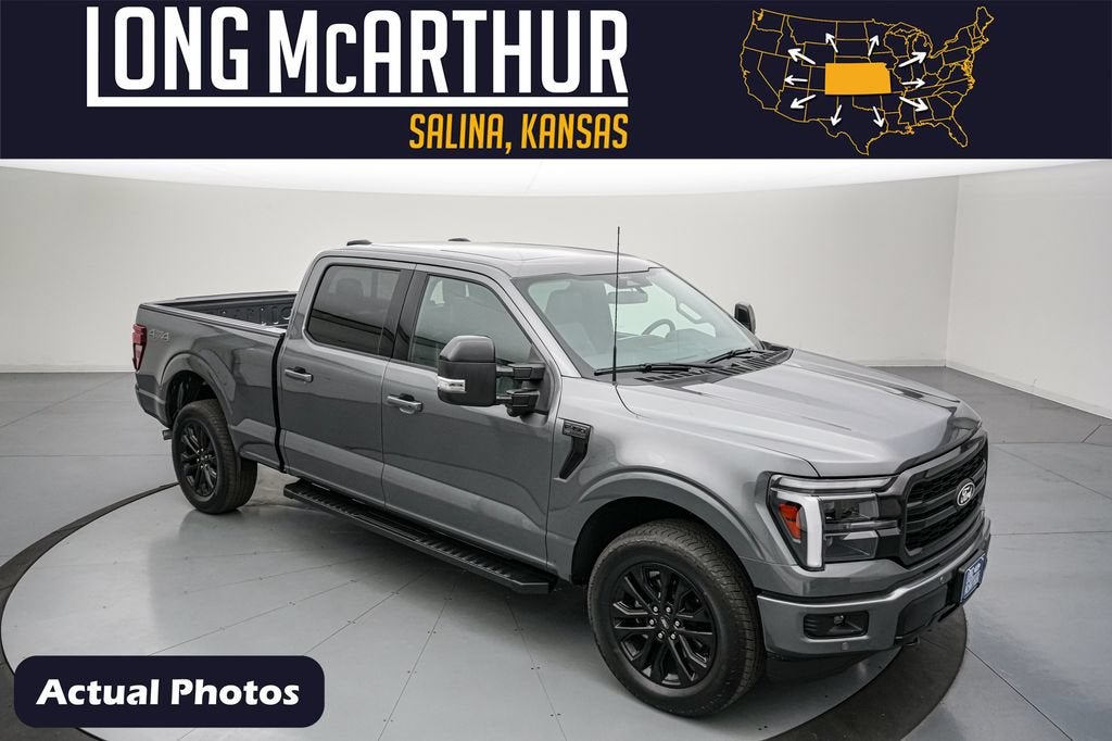 2026 Ford F-150 Lariat in Carbonized Gray Metallic — front three-quarter view