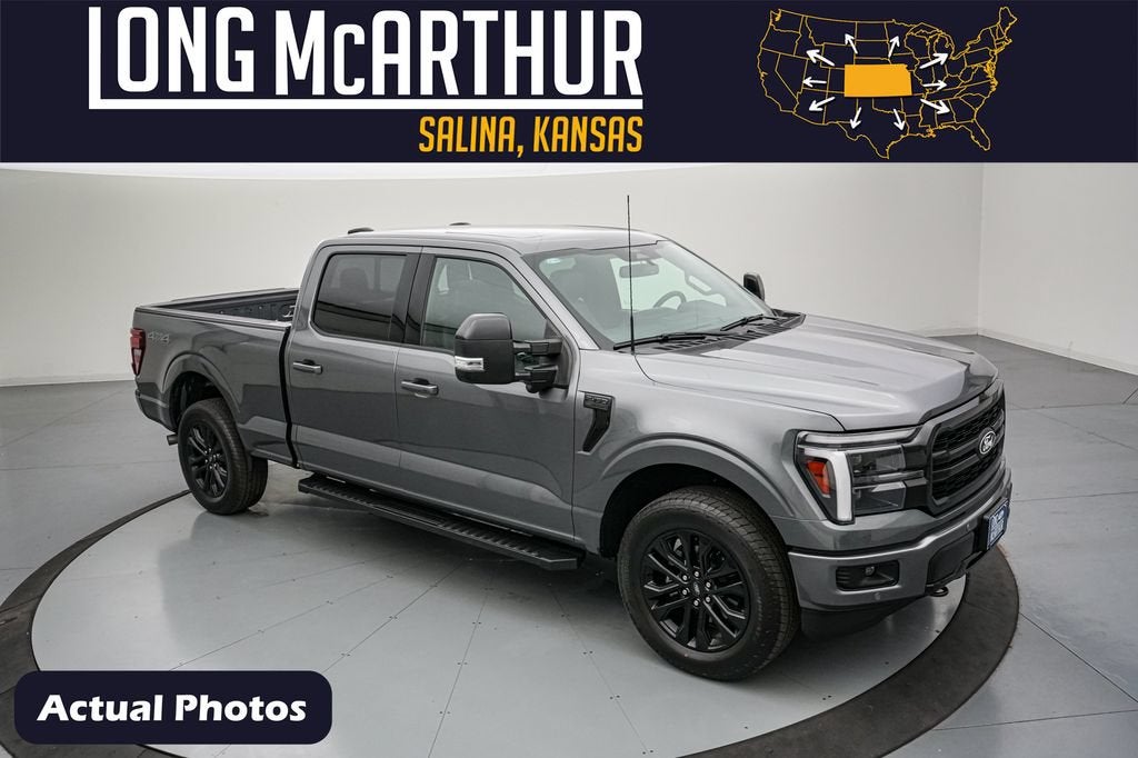 2026 Ford F-150 Lariat in Carbonized Gray Metallic — front three-quarter view