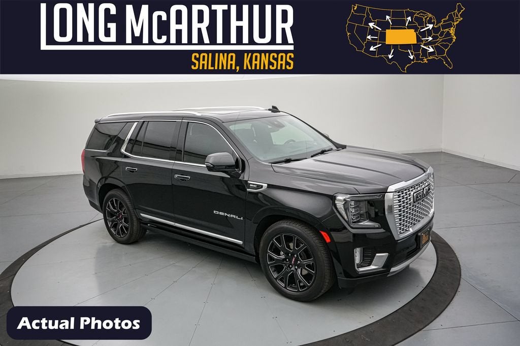 2024 GMC Yukon Denali in Onyx Black — front three-quarter view