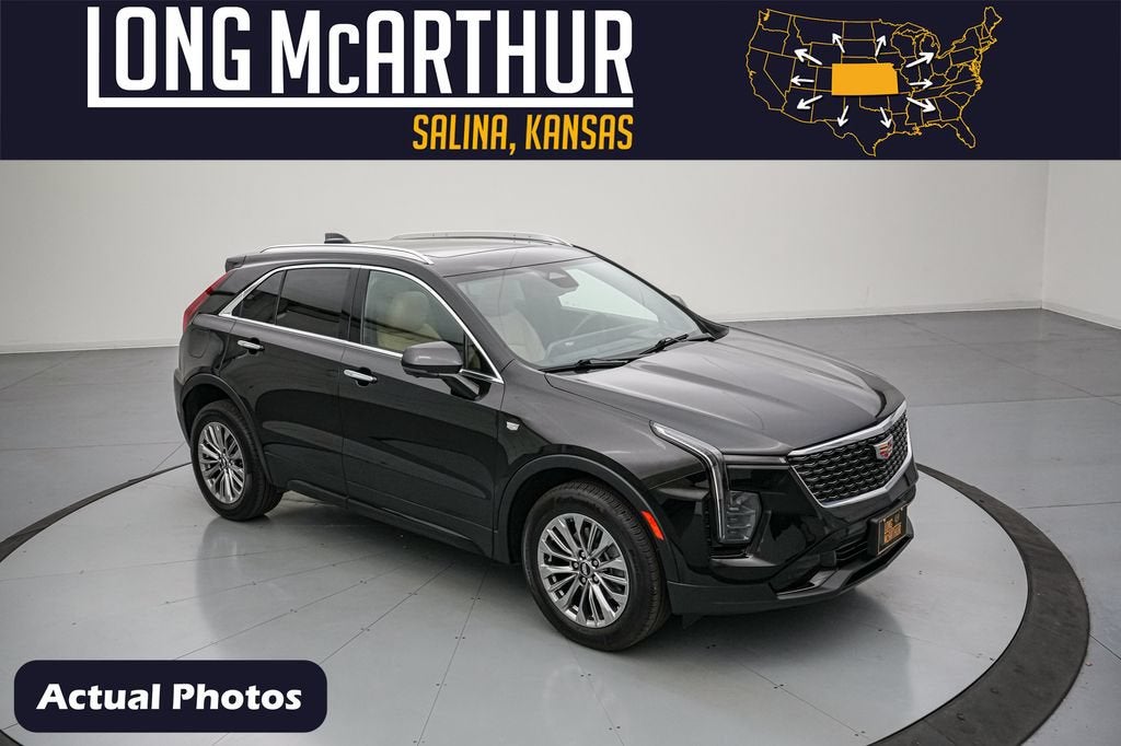 2024 Cadillac XT4 Premium Luxury in Stellar Black Metallic — front three-quarter view