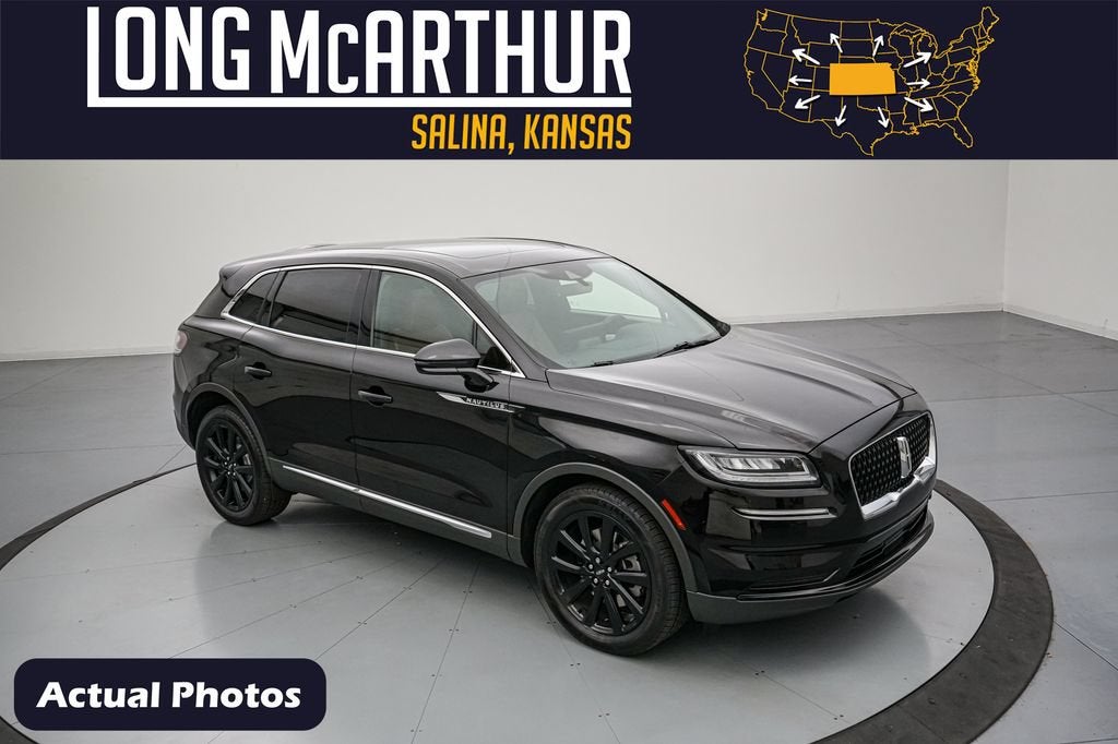 2023 Lincoln Nautilus Reserve in Infinite Black Metallic Clearcoat — front three-quarter view