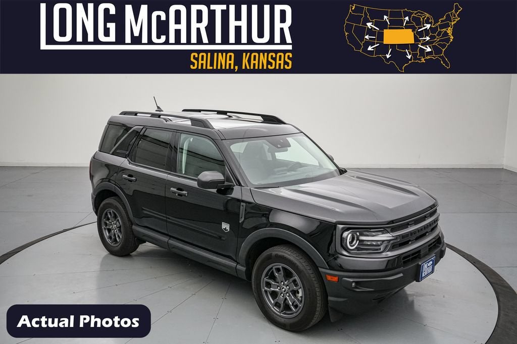 2024 Ford Bronco Sport Big Bend in Shadow Black — front three-quarter view