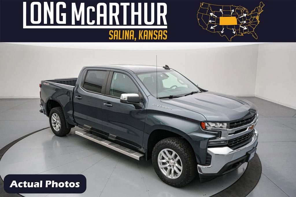 2021 Chevrolet Silverado 1500 LT in Shadow Gray Metallic — front three-quarter view