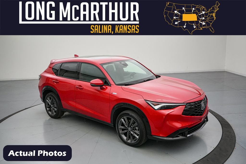 2025 Acura ADX A-Spec Package in Milano Red — front three-quarter view