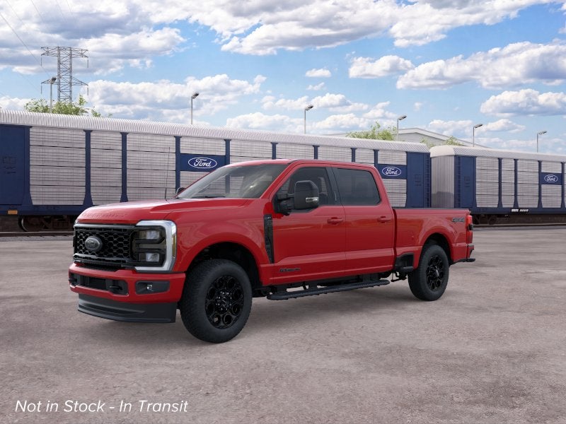 2026 Ford Super Duty F-250 XLT in Race Red — front three-quarter view