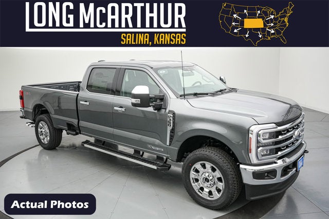 2026 Ford Super Duty F-350 Lariat in Carbonized Gray Metallic — front three-quarter view