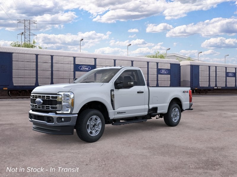 2026 Ford Super Duty F-250 XLT in Oxford White — front three-quarter view