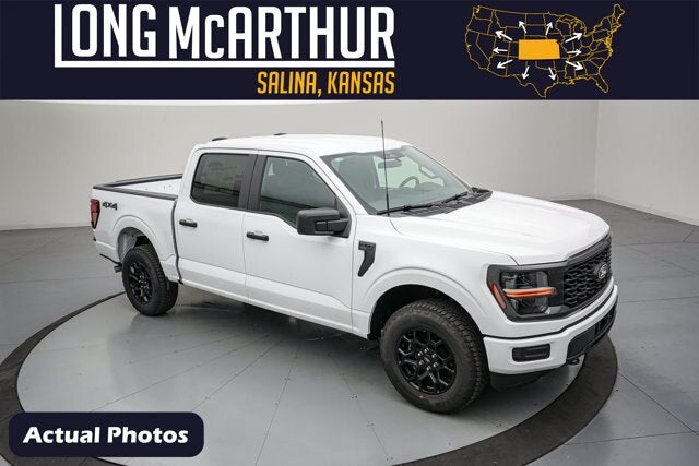 2026 Ford F-150 STX in Oxford White — front three-quarter view